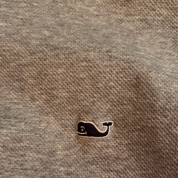 Vineyard Vines Men's Light Gray Zip-Up Sweater - Picture 4 of 4